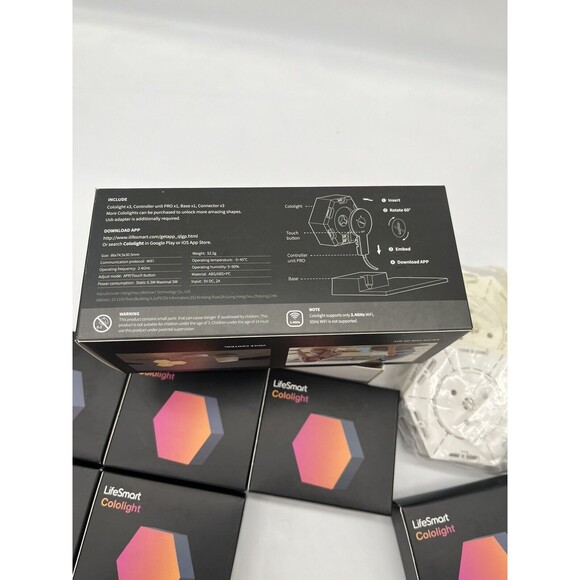 LifeSmart Cololight Pro LS166A3 Hexagon LED Lights Lot Of 10 *SEE PHOTOS* - Picture 4 of 7